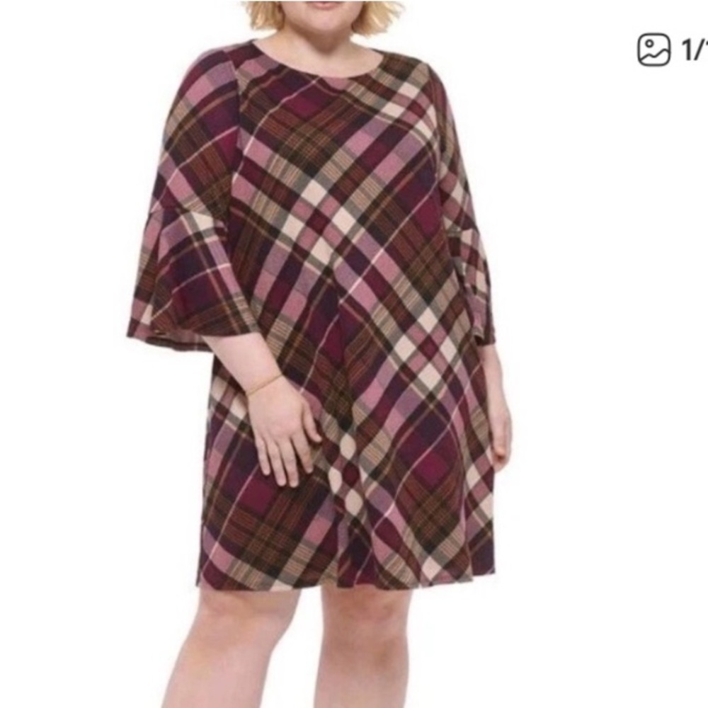 Jessica Howard Plus Size Fall Plaid dress